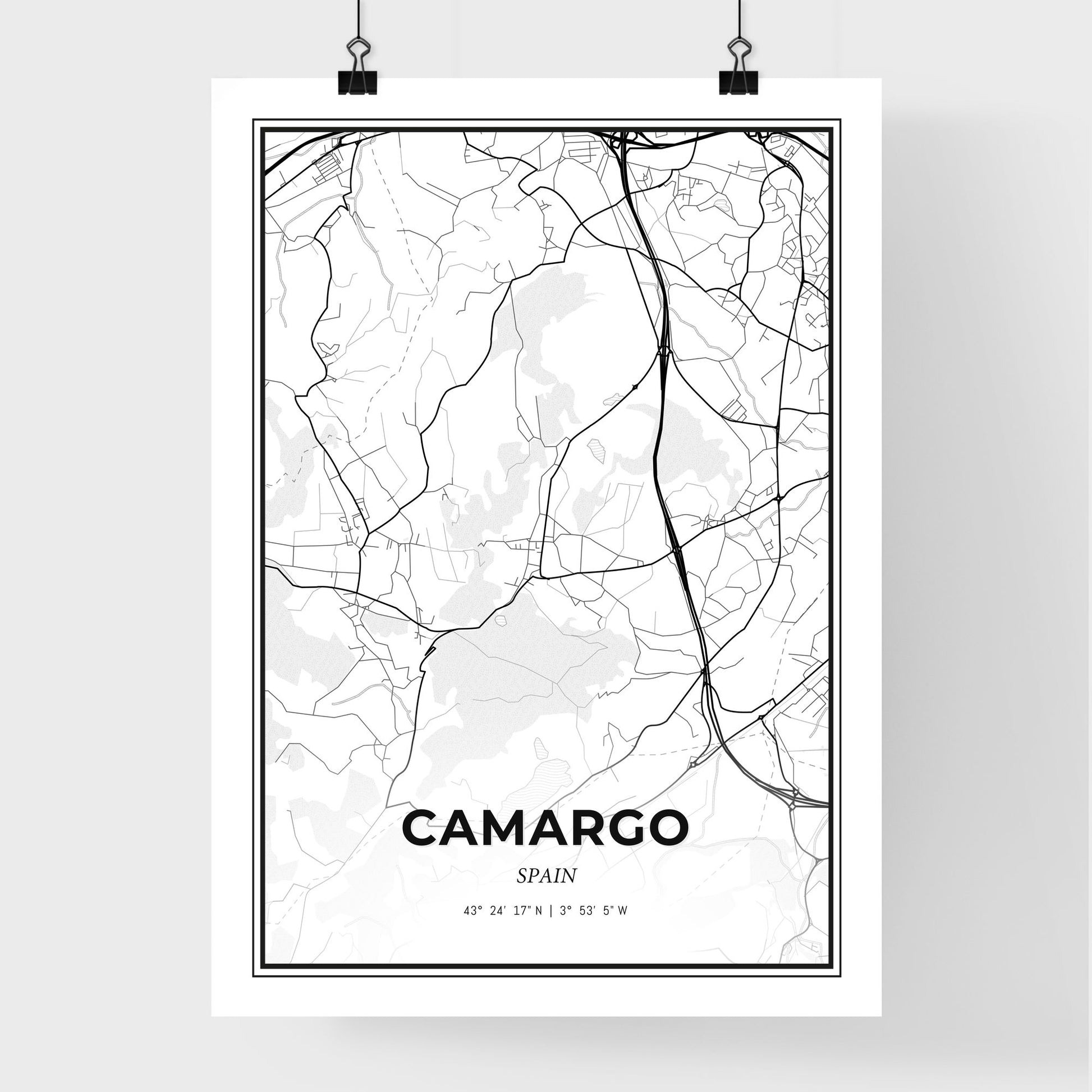 Camargo Spain - Premium City Map Poster