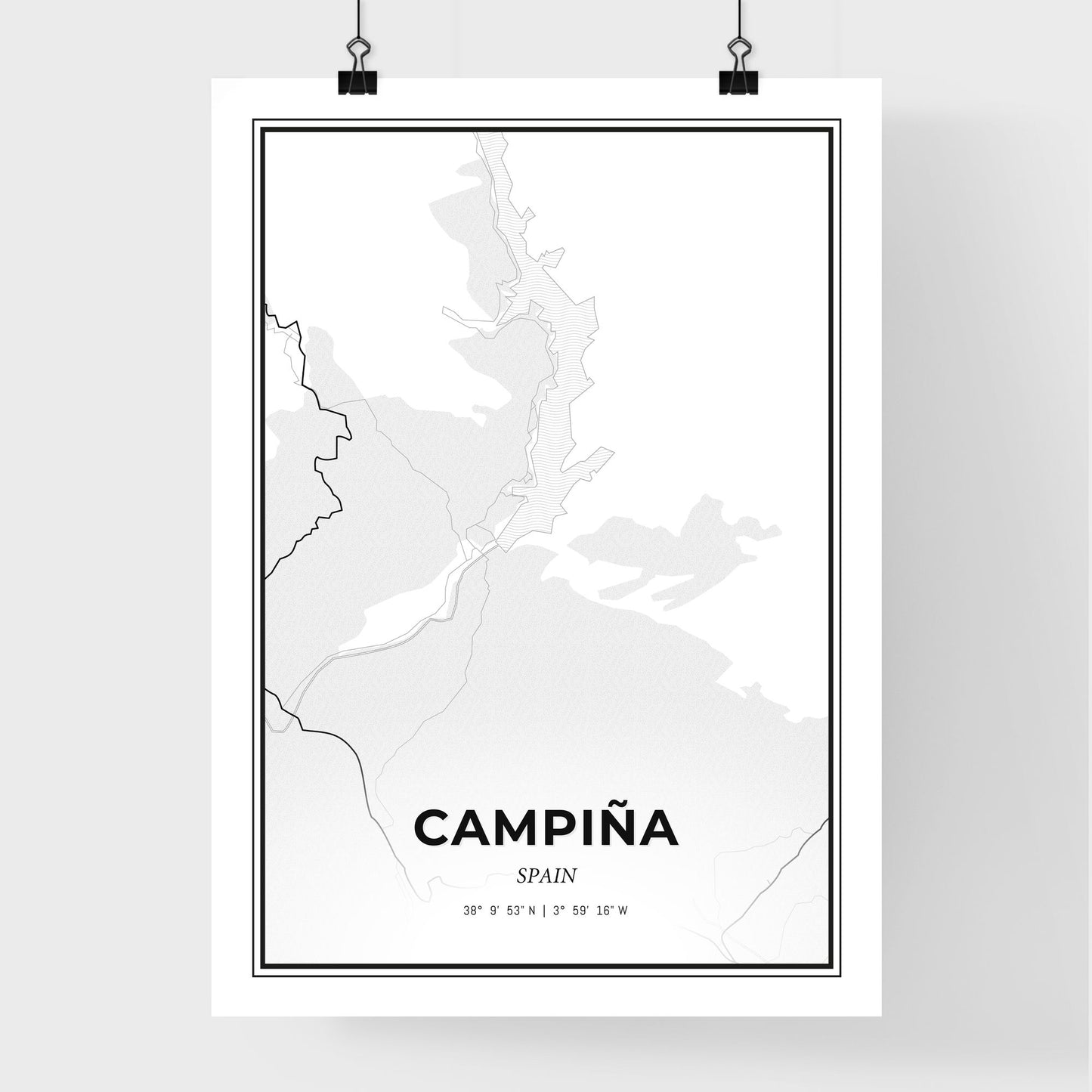 Campiña Spain - Premium City Map Poster