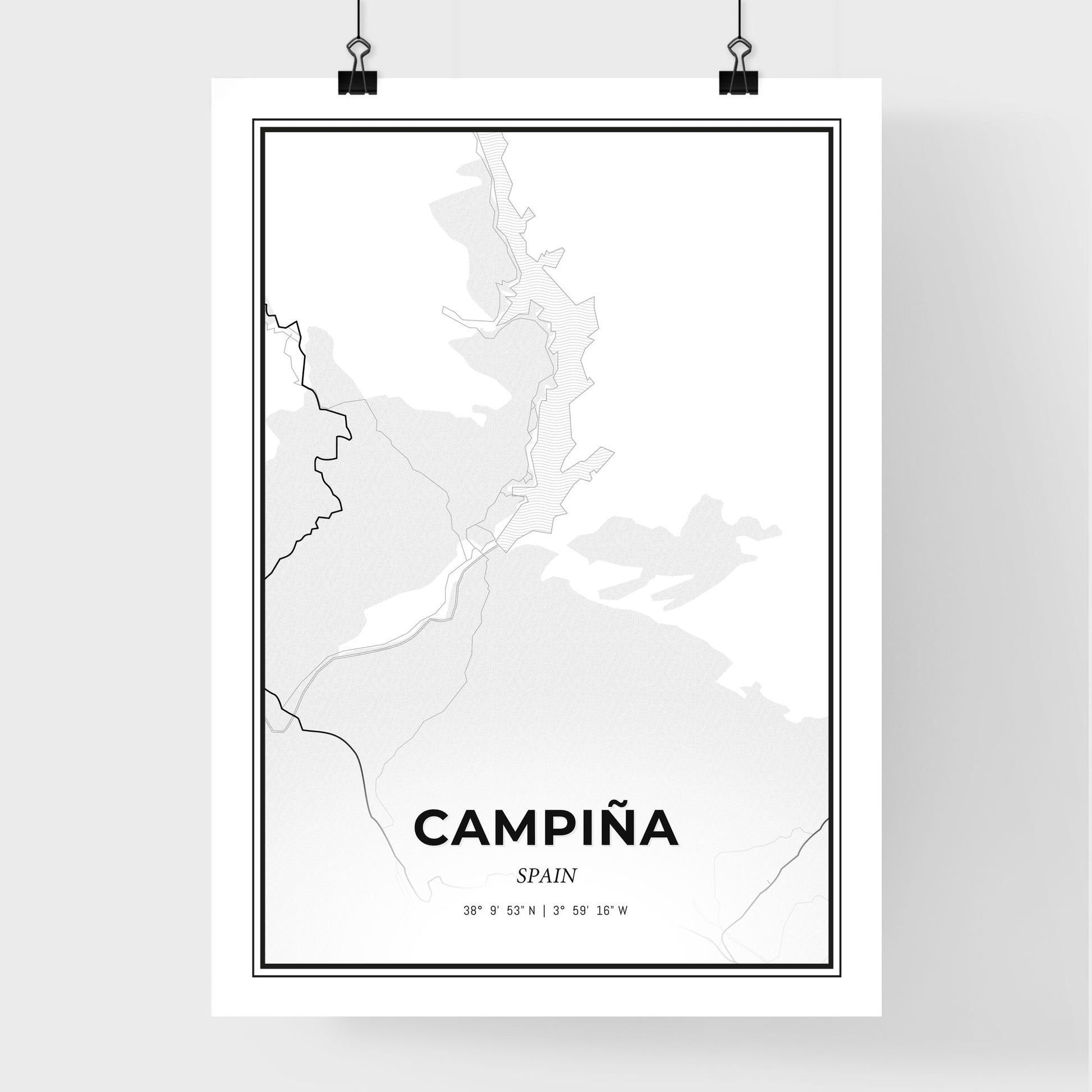 Campiña Spain - Premium City Map Poster