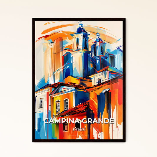 Vibrant Campina Grande, Brazil - A Painting Of A Building