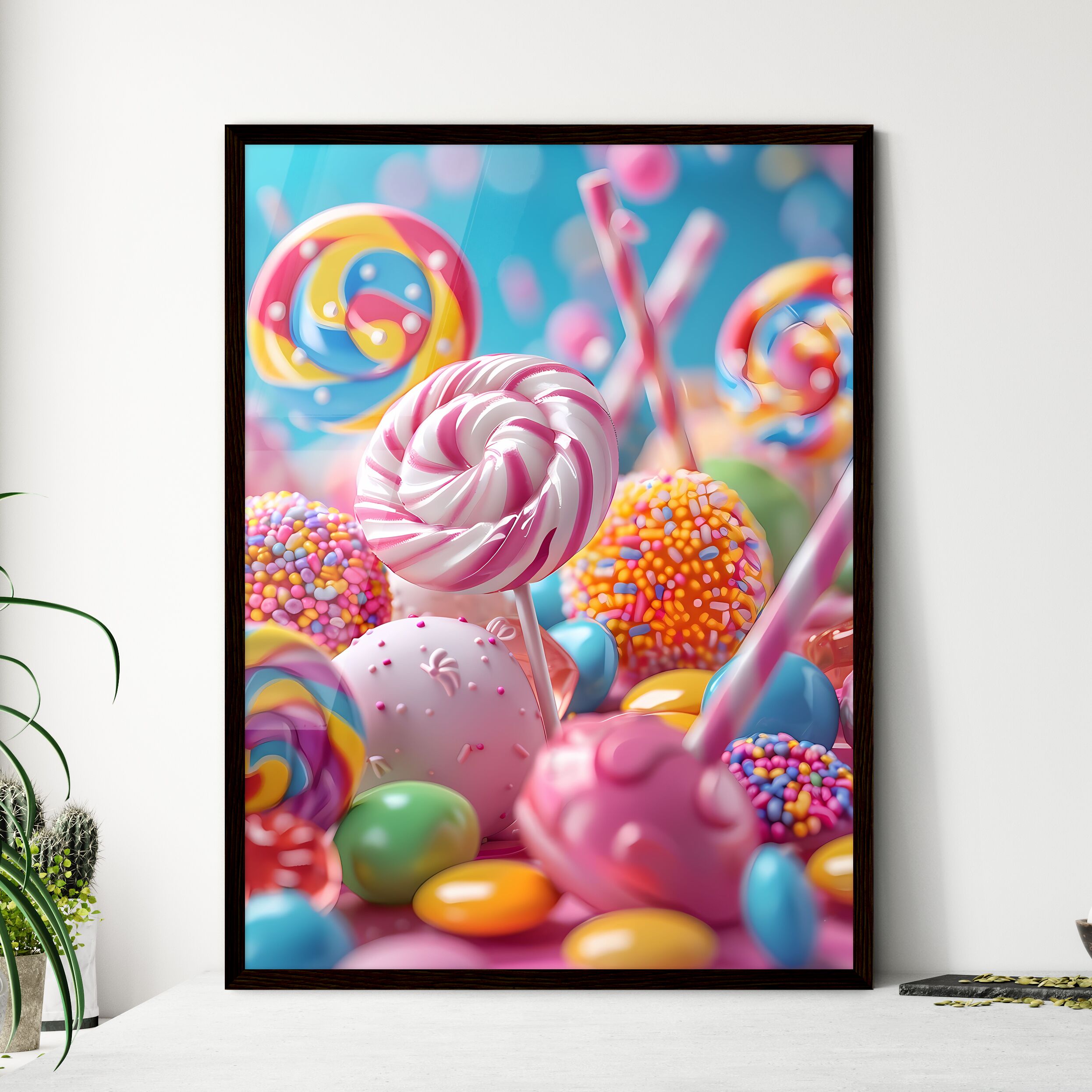 Dusk Pop Art, Pop Art, Unique Art, Pop Art, Candy Art, Hanging online Wall Art, Lollipop Art, Fun Art, Conversation Piece