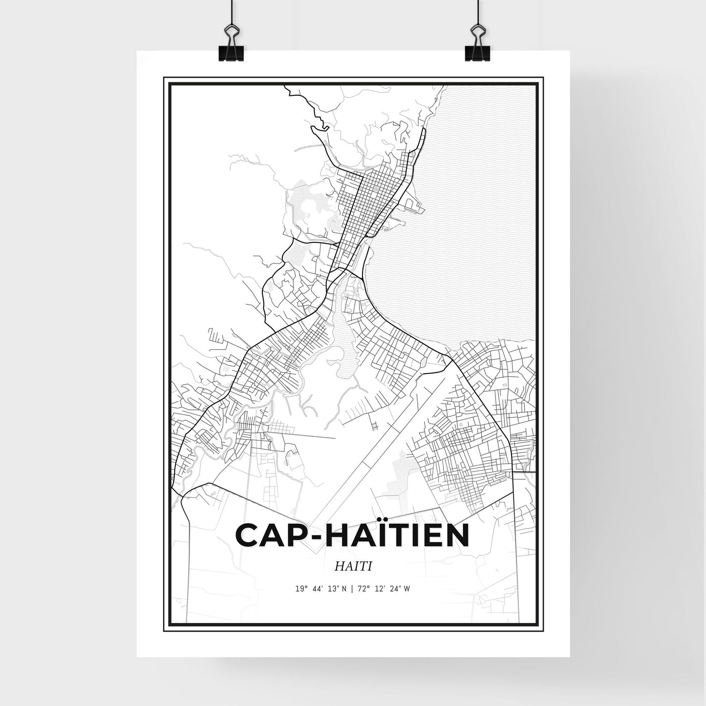 Cap-Haïtien Haiti - Premium City Map Poster