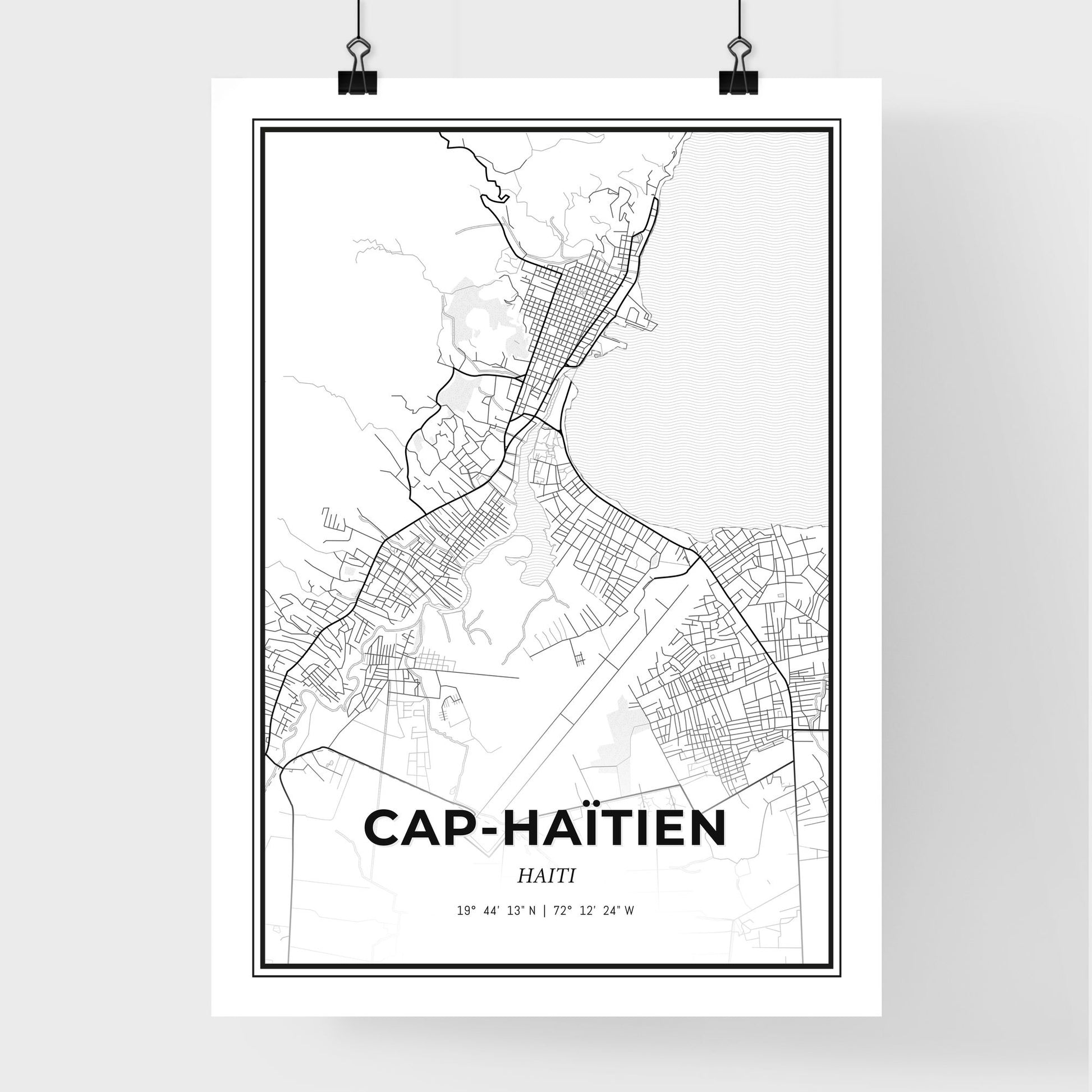 Cap-Haïtien Haiti - Premium City Map Poster