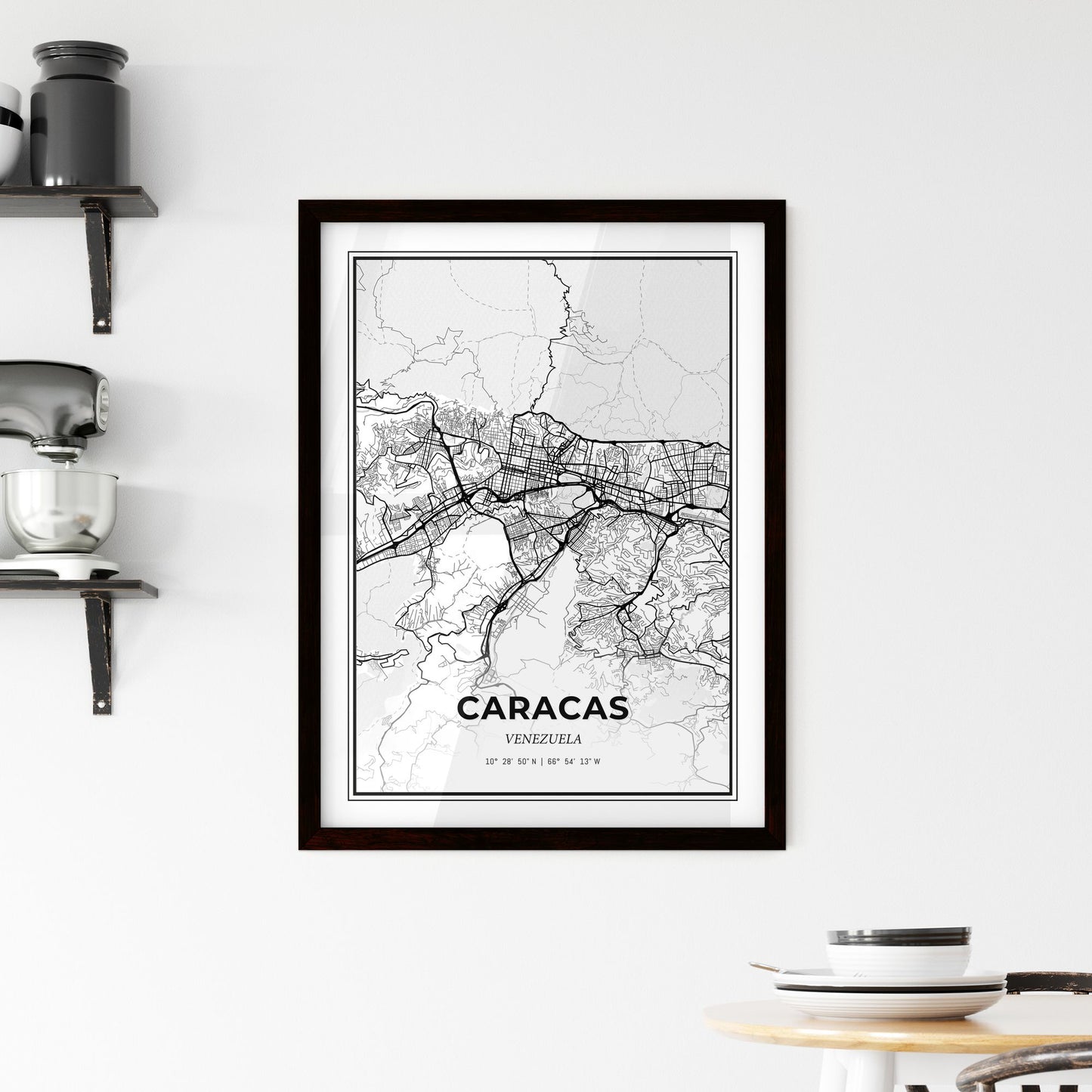 Caracas Venezuela - Minimal City Map