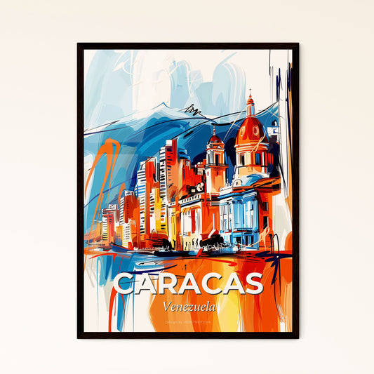 Vibrant Caracas, Venezuela - A Painting Of A City