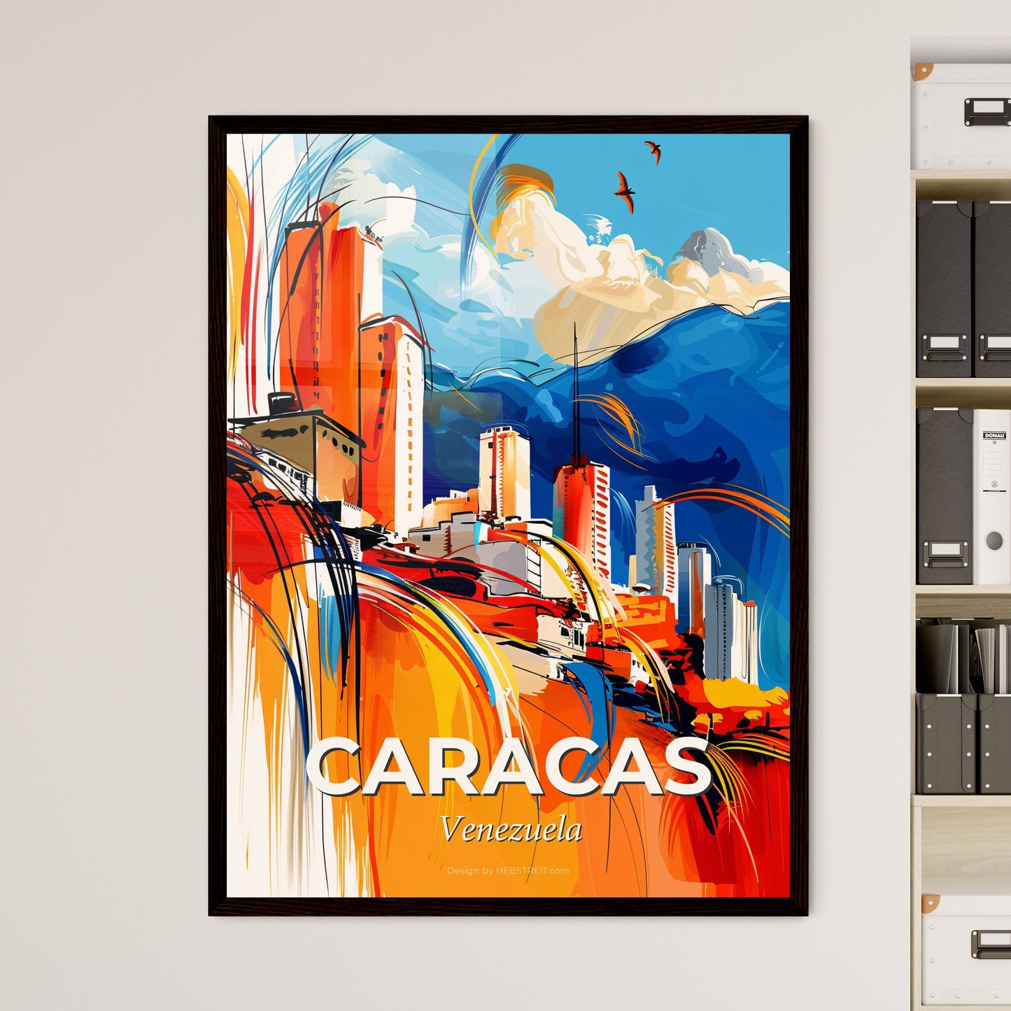 Vibrant Caracas, Venezuela - A Painting Of A City