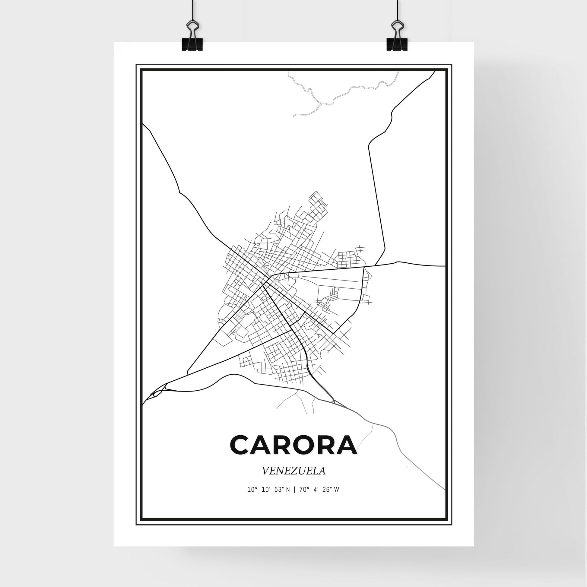 Carora Venezuela - Premium City Map Poster