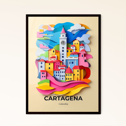 Vivid Cartagena, Colombia, Papercut Print