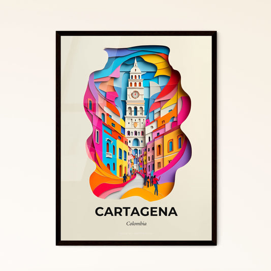 Vivid Cartagena, Colombia, Papercut Print