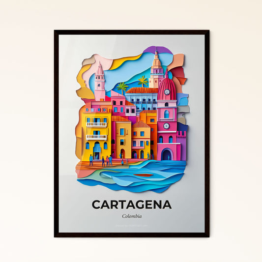 Vivid Cartagena, Colombia, Papercut Print