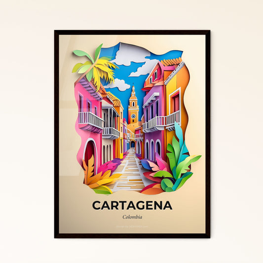 Vivid Cartagena, Colombia, Papercut Print