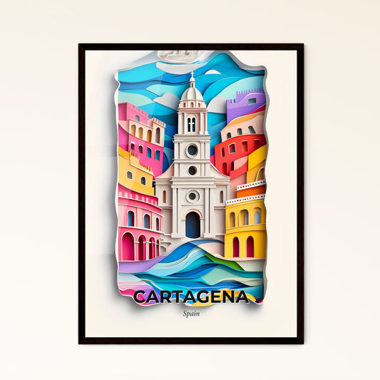 Vivid Cartagena, Spain, Papercut Print