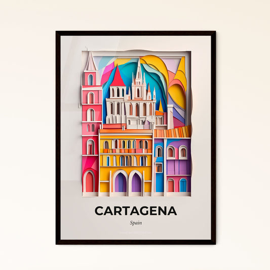 Vivid Cartagena, Spain, Papercut Print