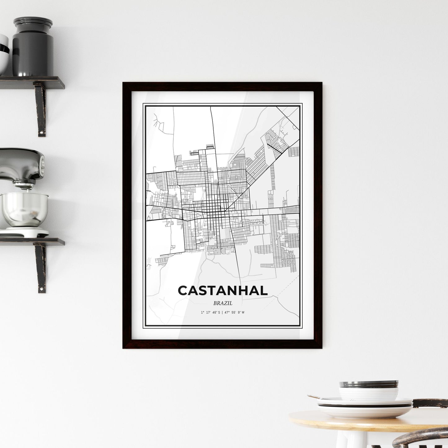 Castanhal Brazil - Minimal City Map