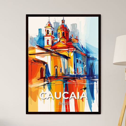 Vibrant Caucaia, Brazil - A Colorful Painting Of A Building