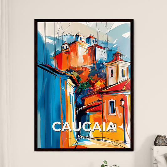 Vibrant Caucaia, Brazil - A Painting Of A Building With A Tower