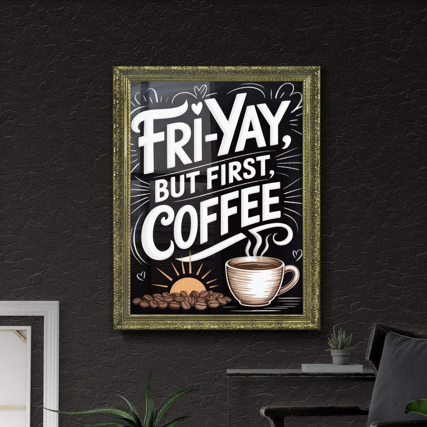 Celebrate Friday Mornings with Coffee: A Playful Start to the Weekend Vibe.