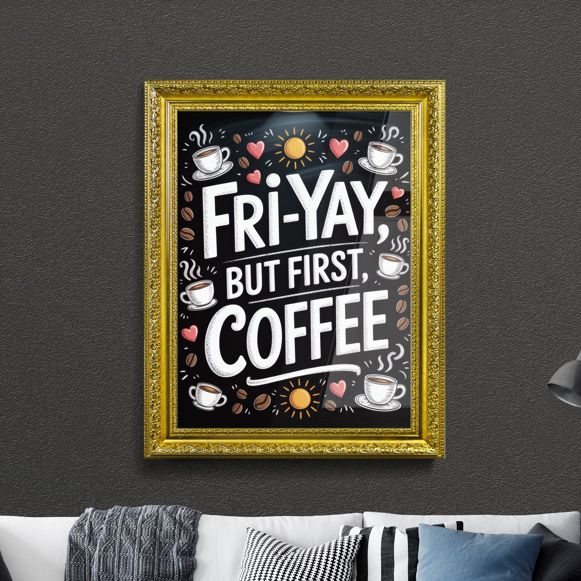 Celebrate the Weekend with Coffee: A Vibrant Friday Greeting for Coffee Lovers