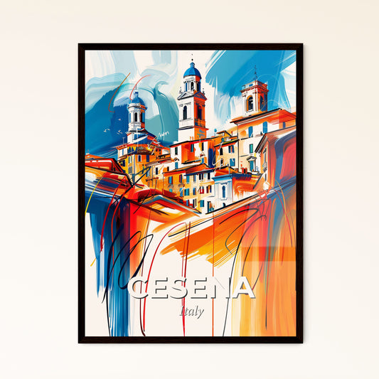 Vibrant Cesena, Italy - A Painting Of A City