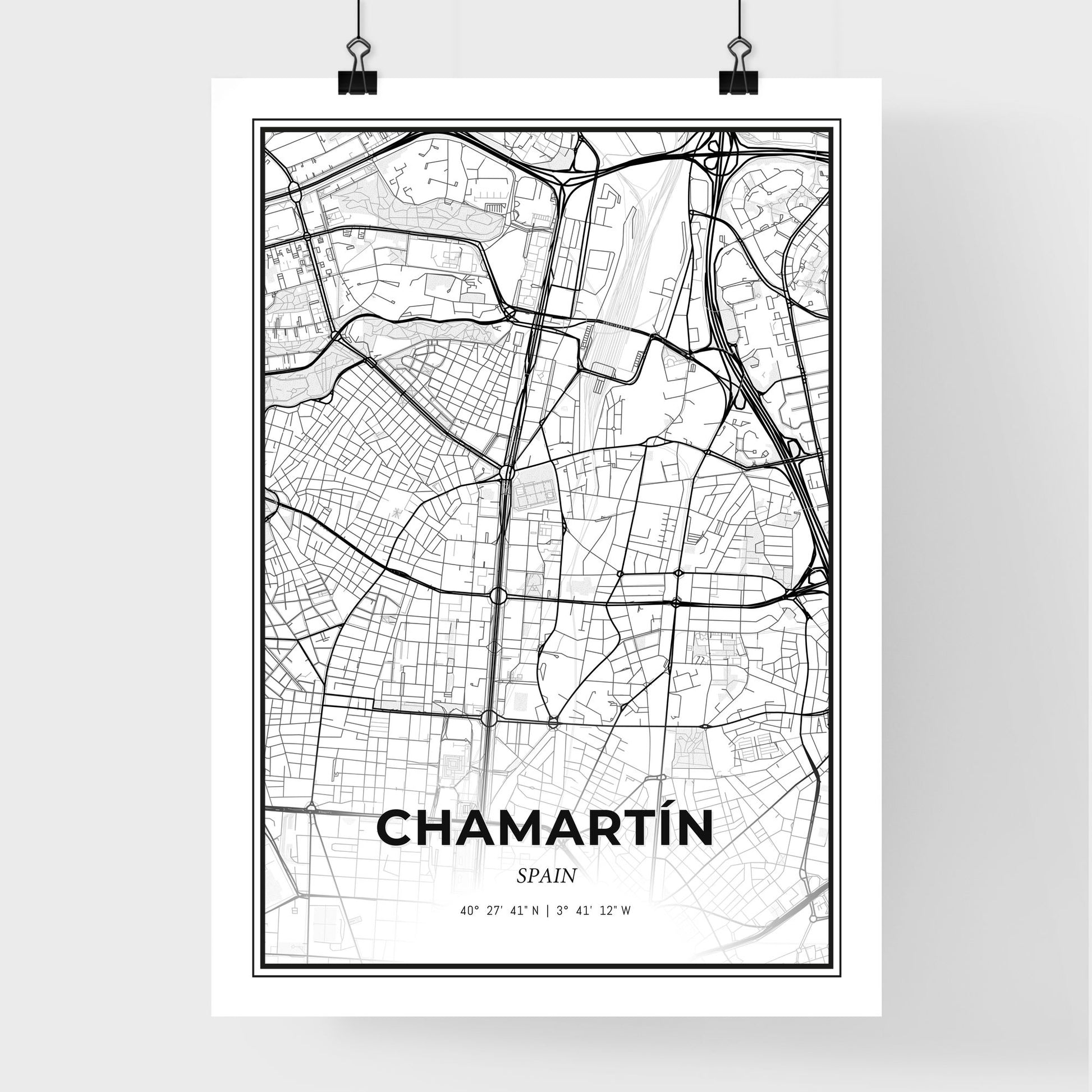 Chamartín Spain - Premium City Map Poster