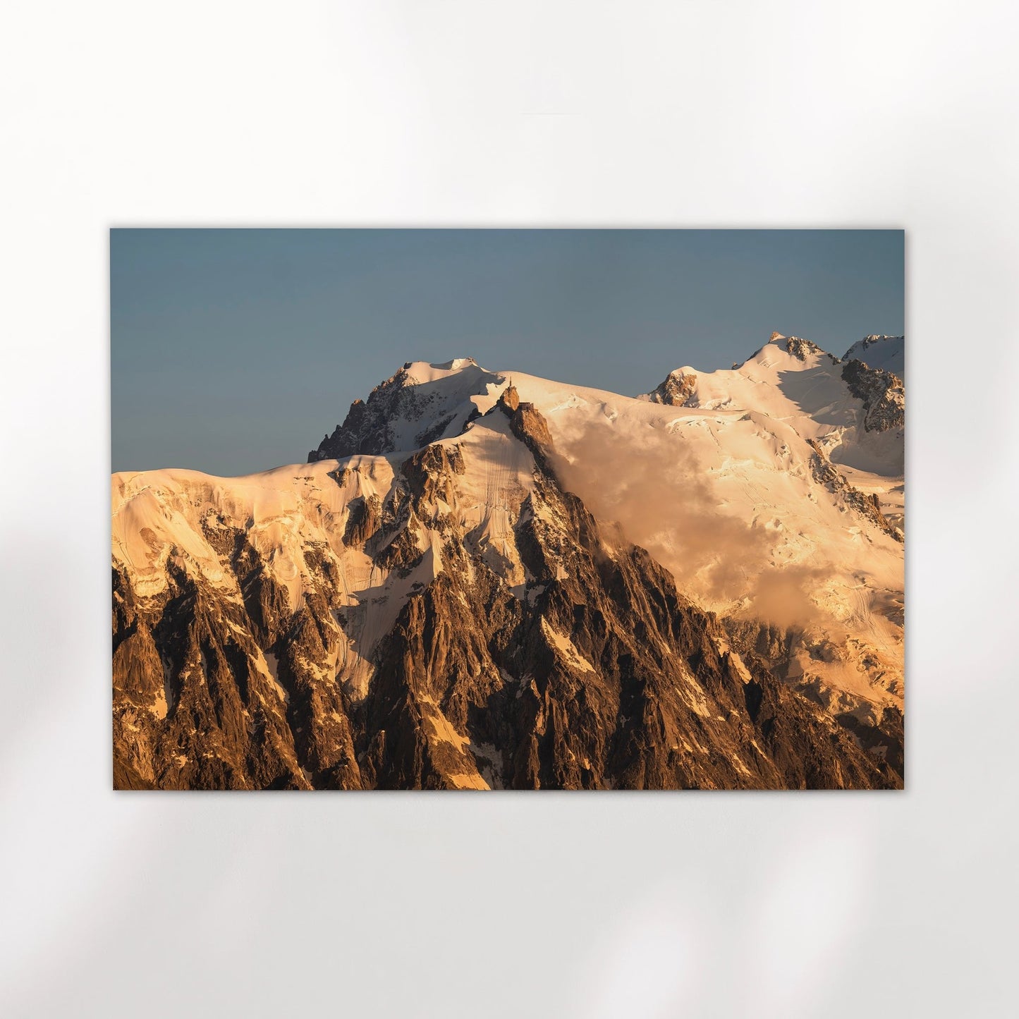 Aiguille du Midi Sunset Wall Art - Golden Hour Chamonix Print