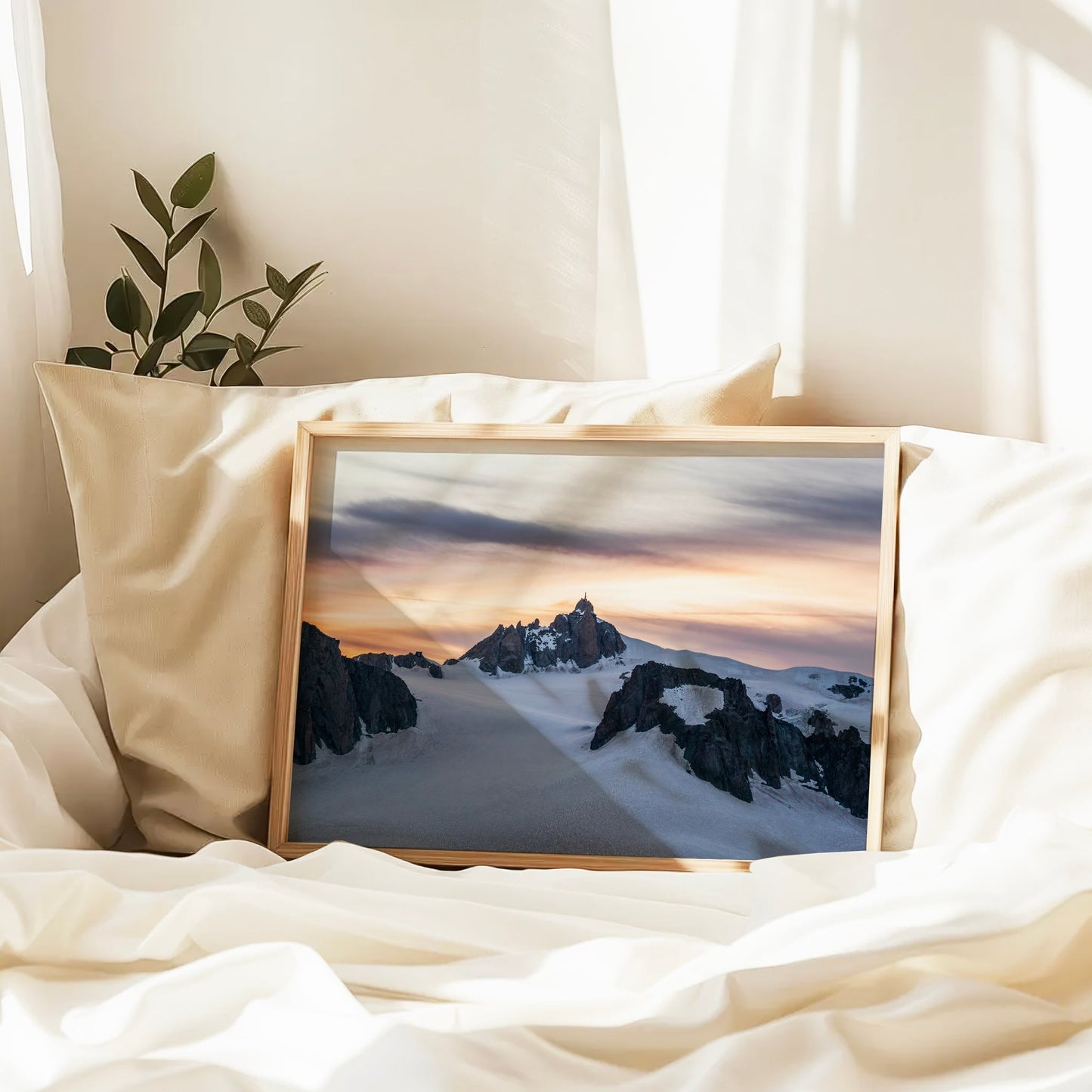 Aiguille du Midi Sunset Print – Chamonix Wall Art