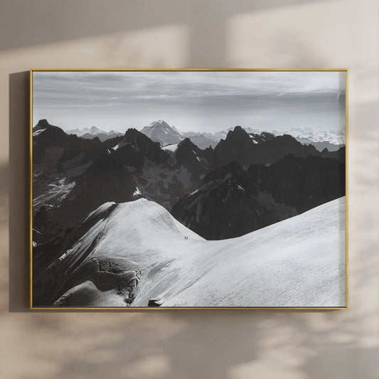 Chamonix Alpine Adventure - Mountaineers Wall Art Print | Fine Art Photography