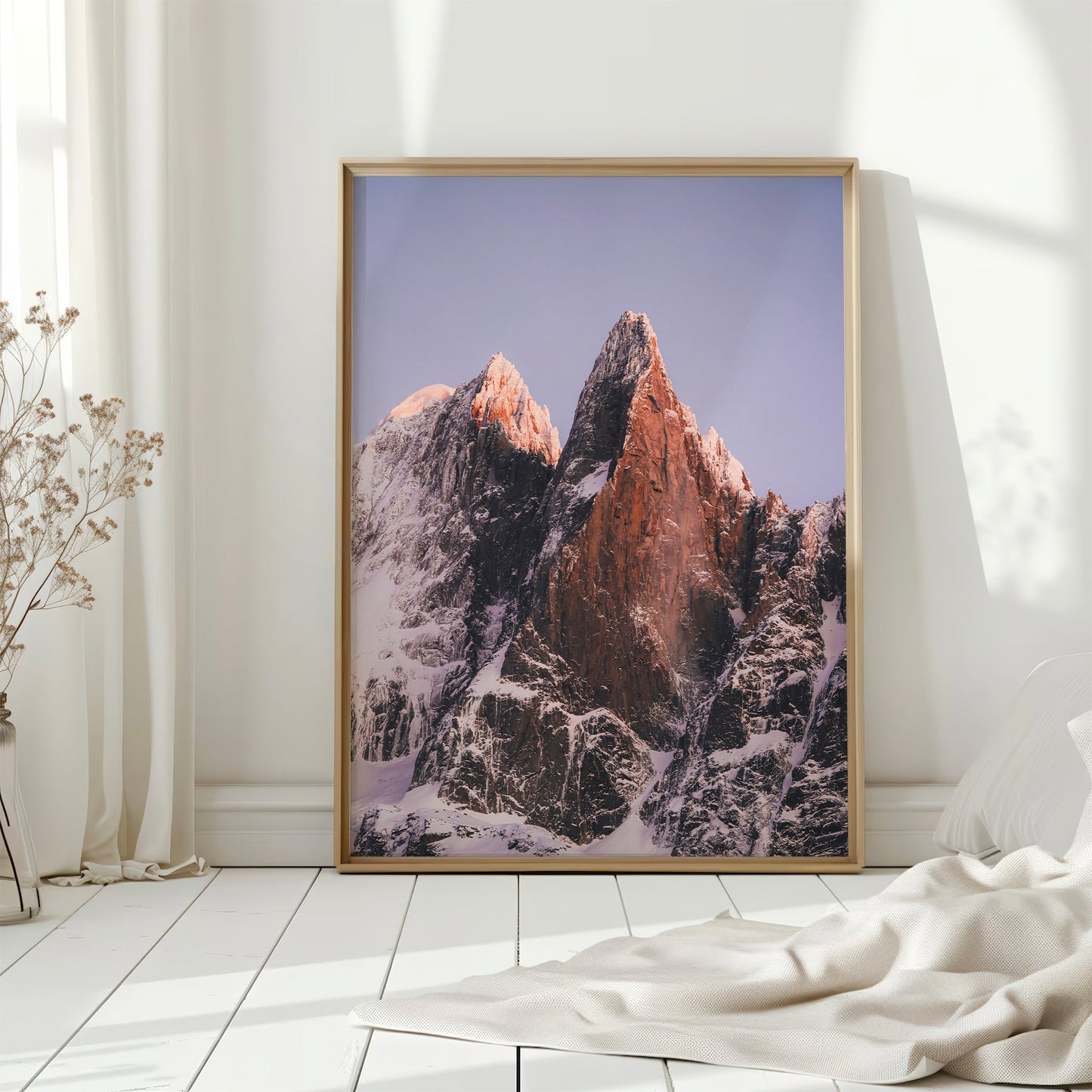 Les Drus Sunset | Alpine Wall Art from the French Alps