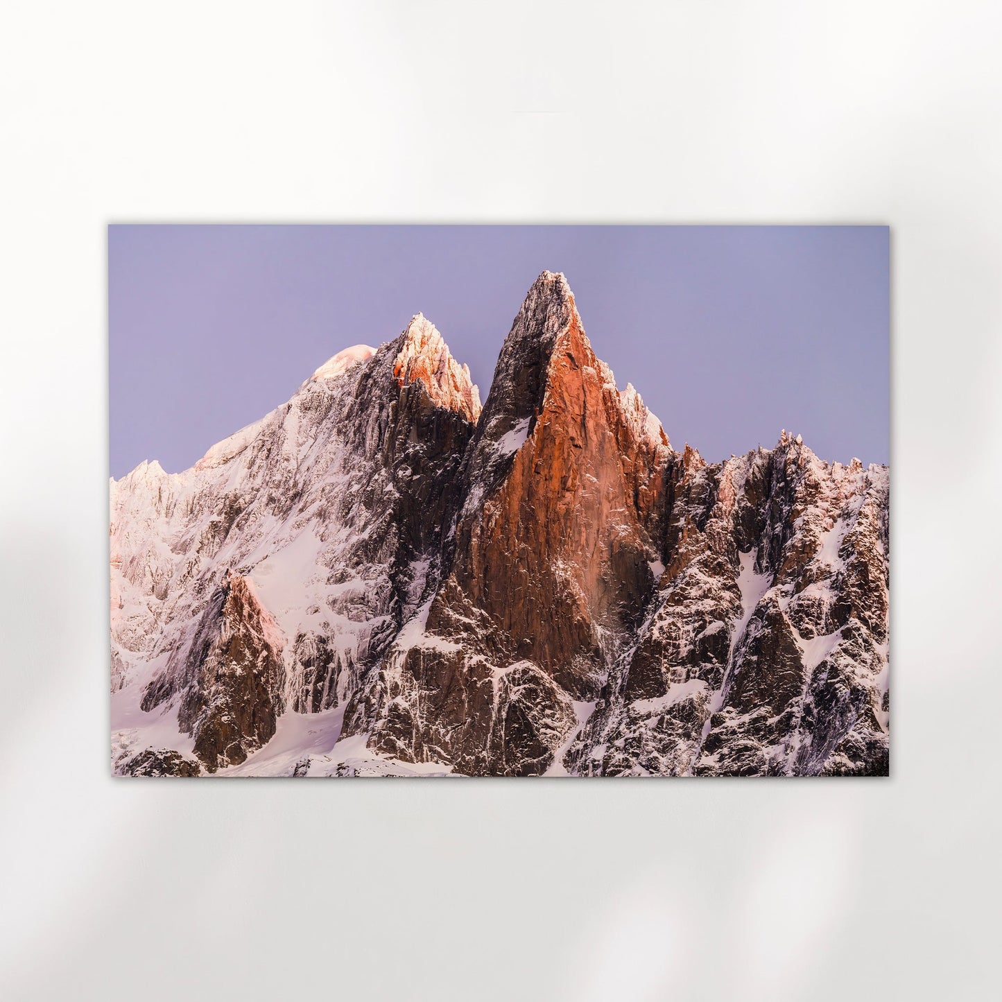 Les Drus Chamonix Wall Art Print | Stunning French Alps Sunset