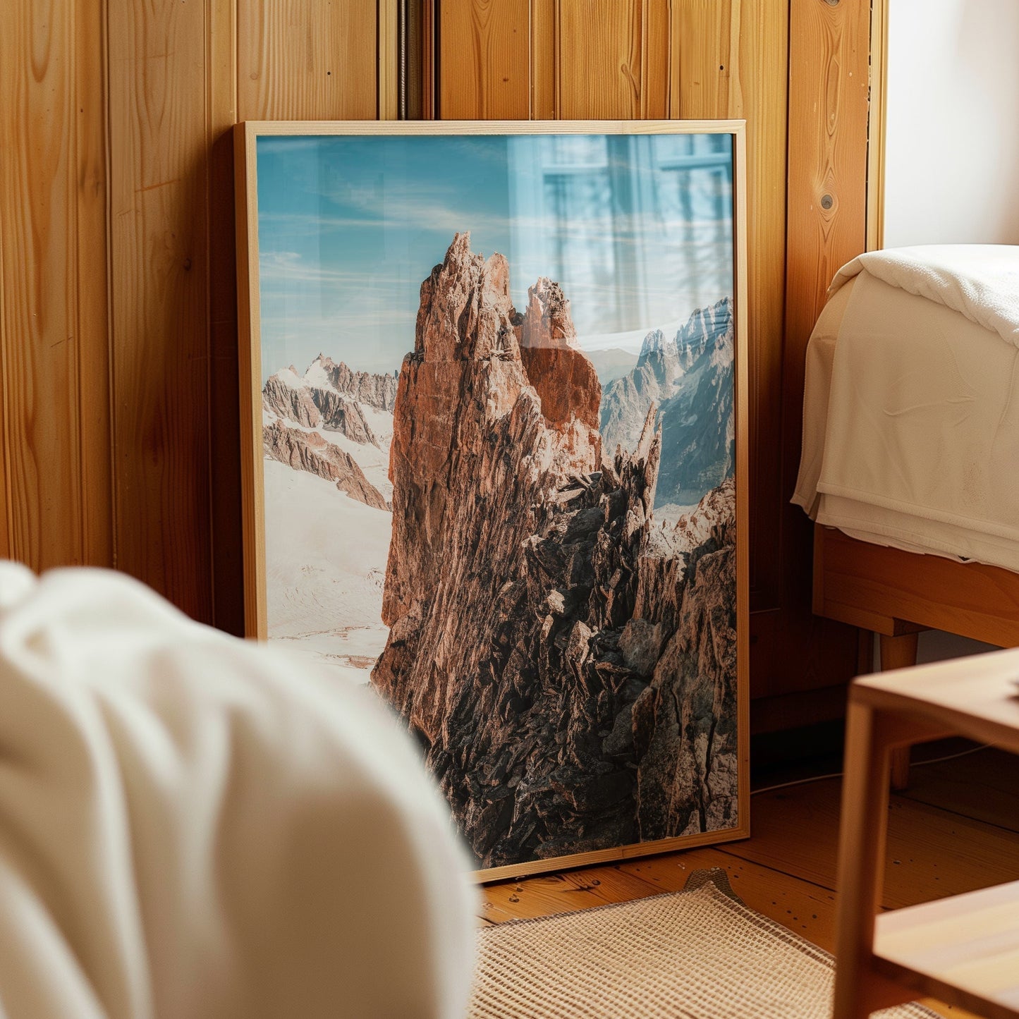 Aiguille d'Entrèves Print – Chamonix Alpine Wall Art for Modern Decor