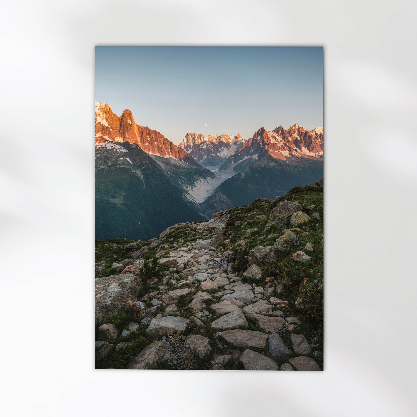 Mer de Glace Glacier Sunset | French Alps Photography Print
