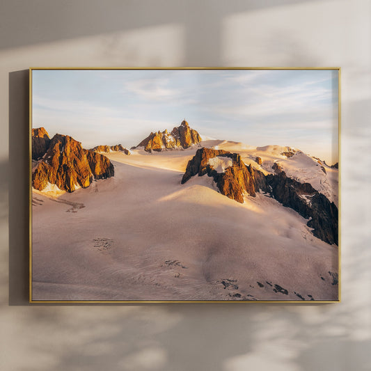 Aiguille du Midi Sunset Wall Art Print - Chamonix Landscape