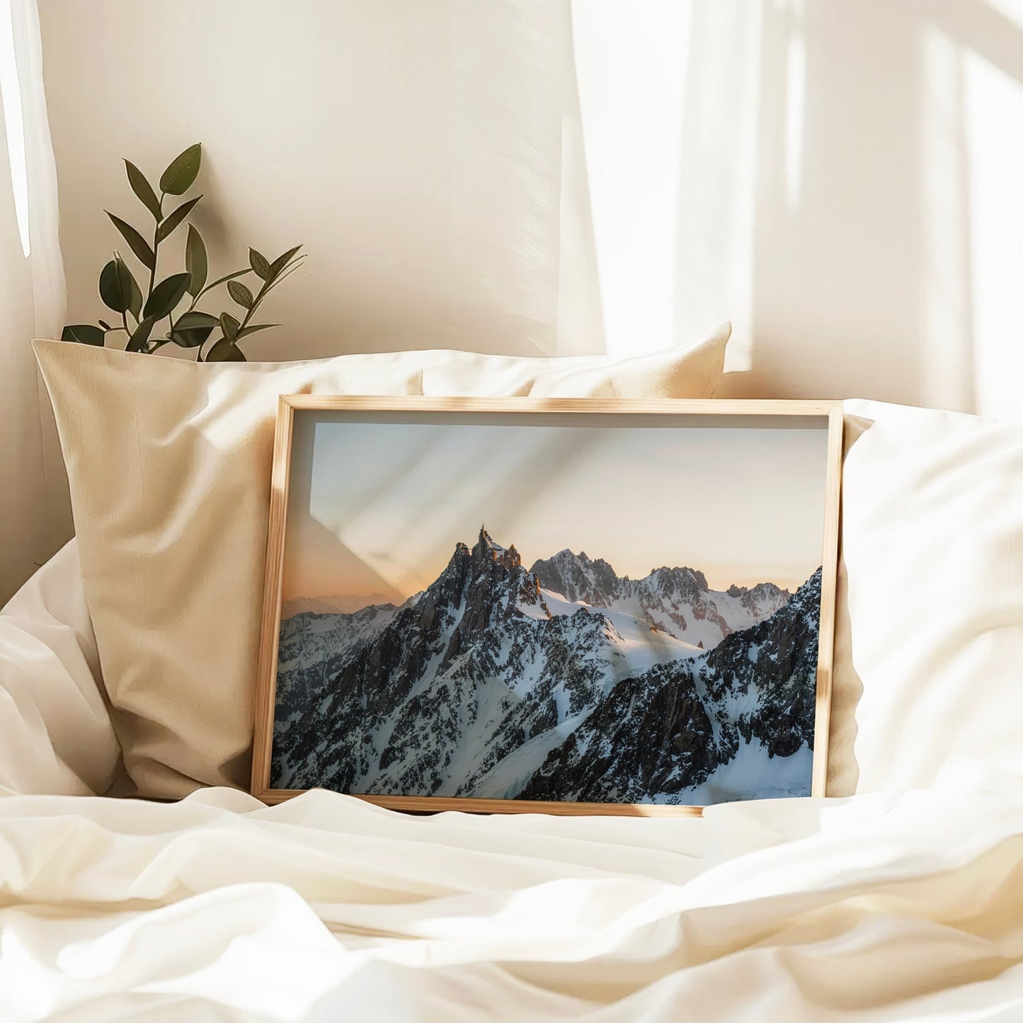 Aiguille du Midi Mountain Print - Chamonix Wall Art