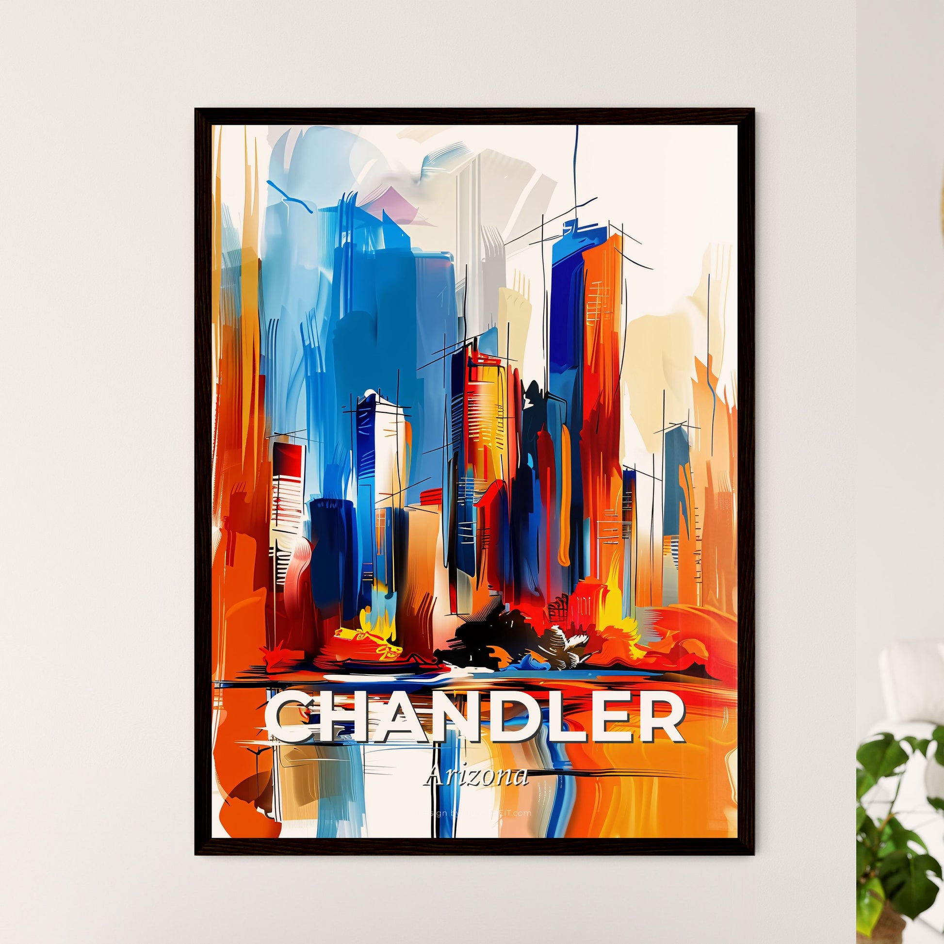 Vibrant Chandler, Arizona - A Painting Of A City