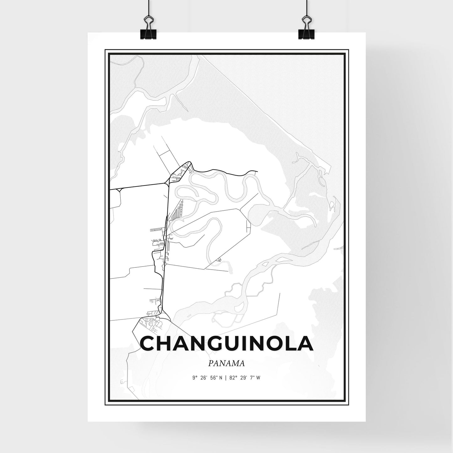 Changuinola Panama - Premium City Map Poster