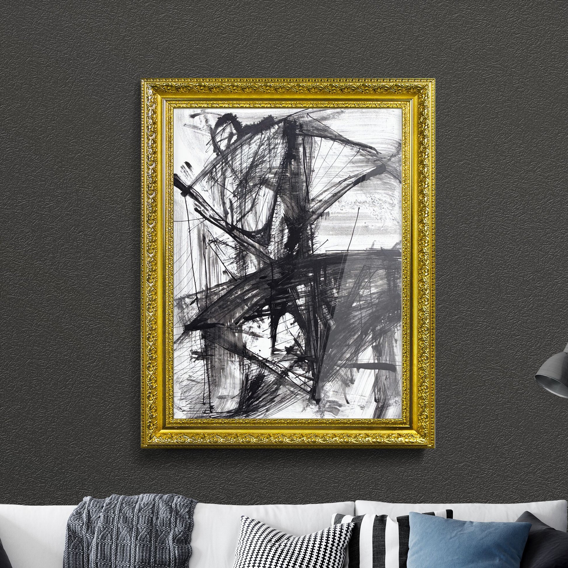 Chaos in Monochrome: An Exploration of Abstract Tensions and Balance