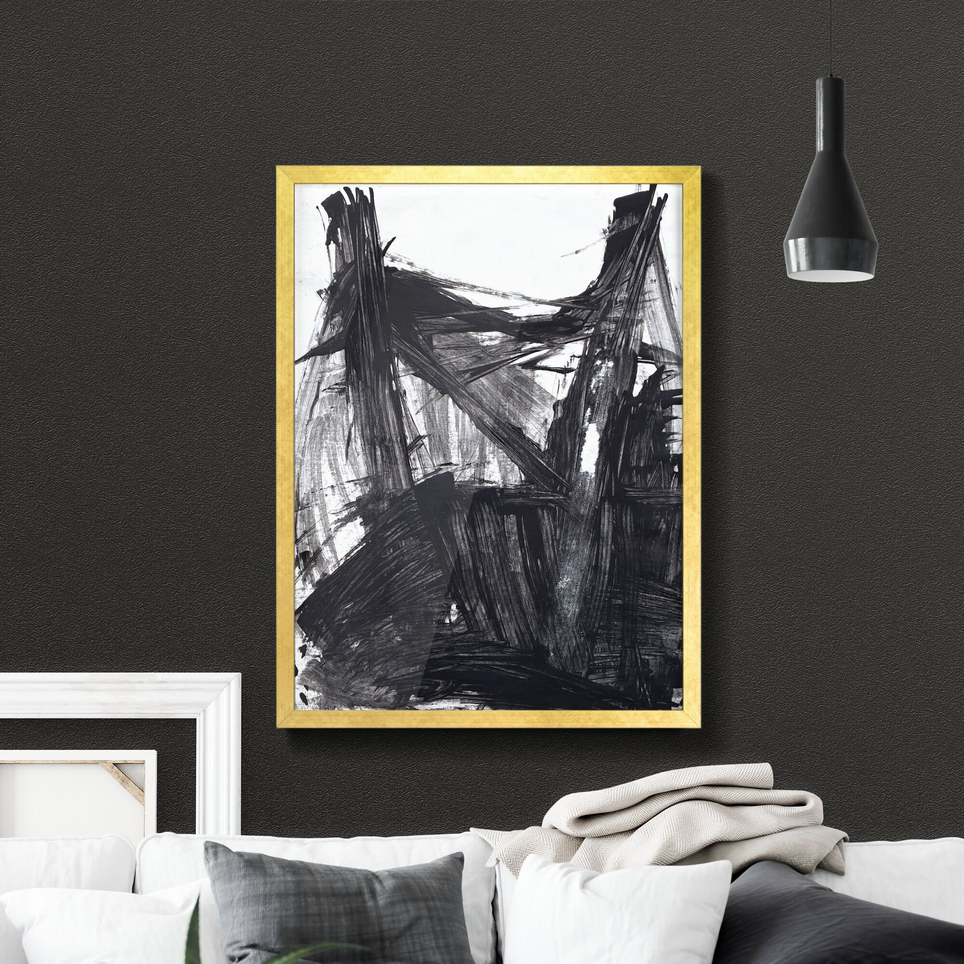 Chaos Revealed: The Dance of Monochrome Shadows and Lines