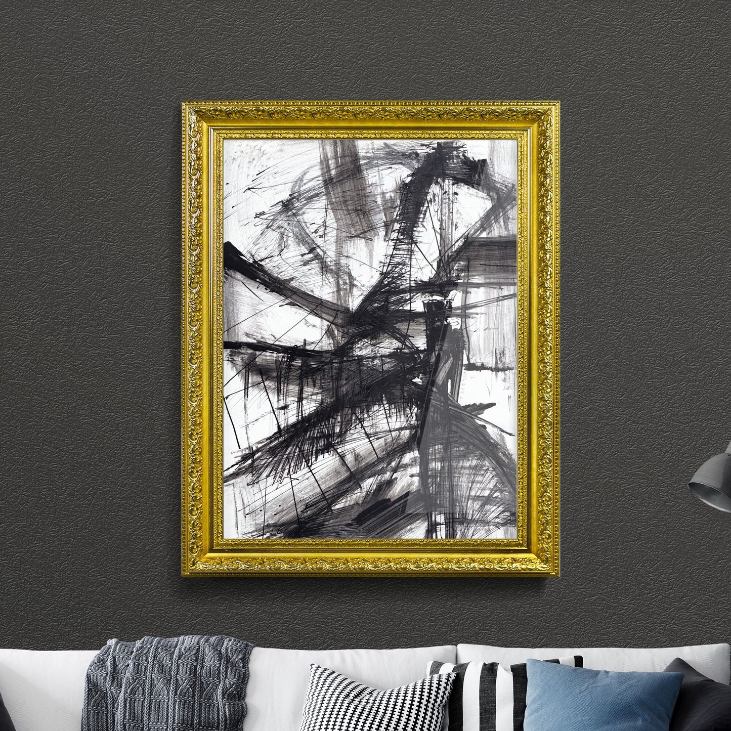 Chaotic Harmony: A Dance of Shadows and Lines