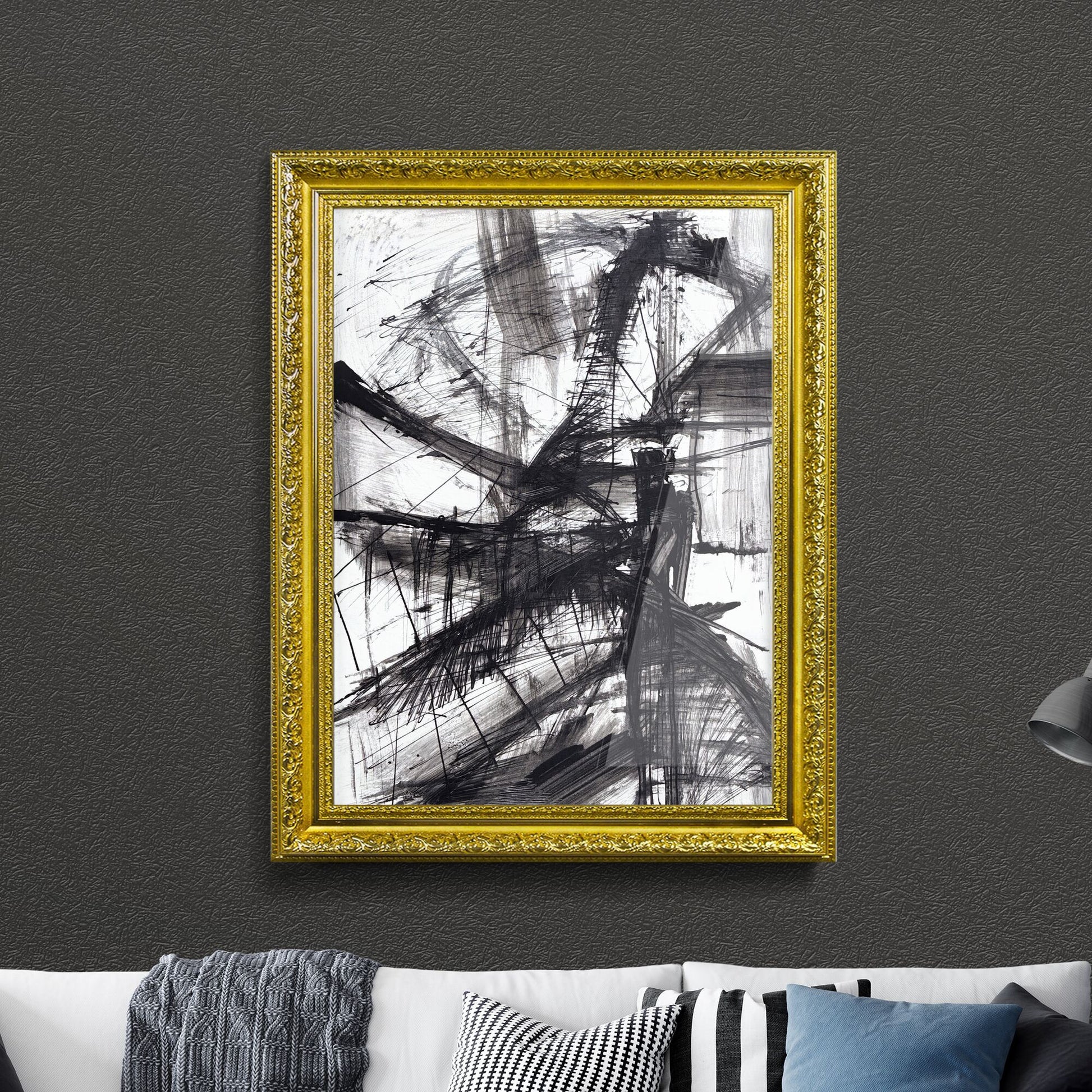 Chaotic Harmony: A Dance of Shadows and Lines