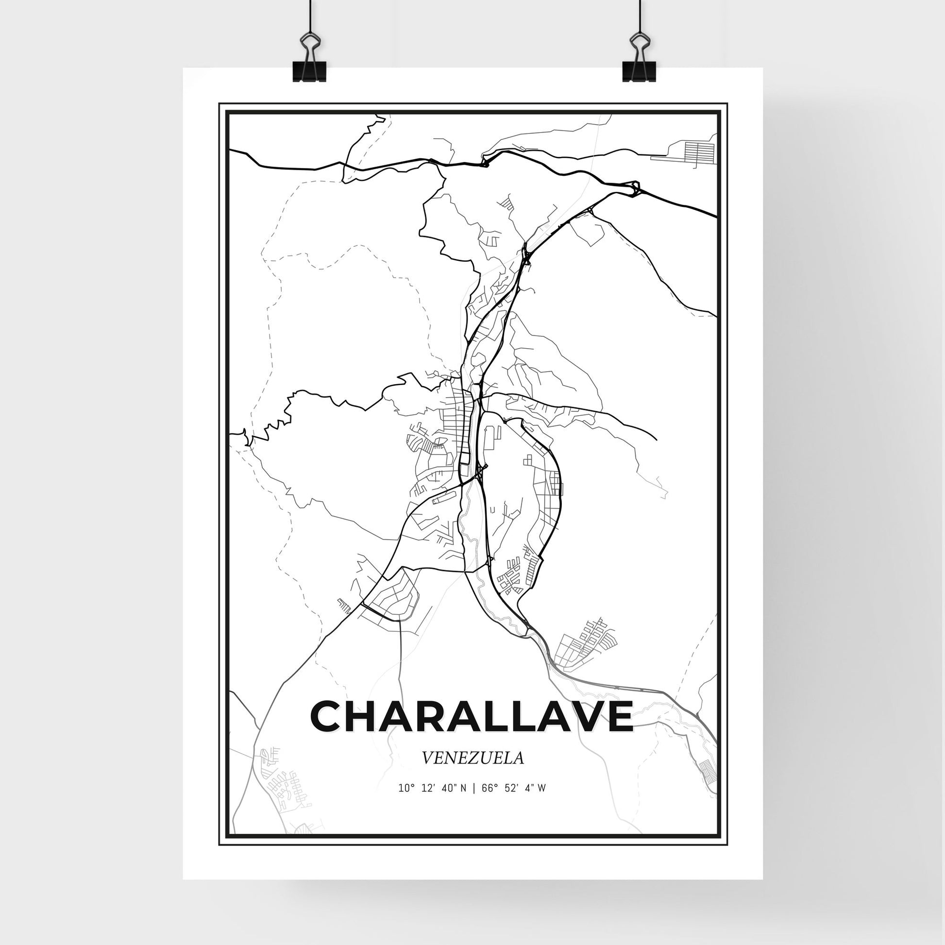 Charallave Venezuela - Premium City Map Poster