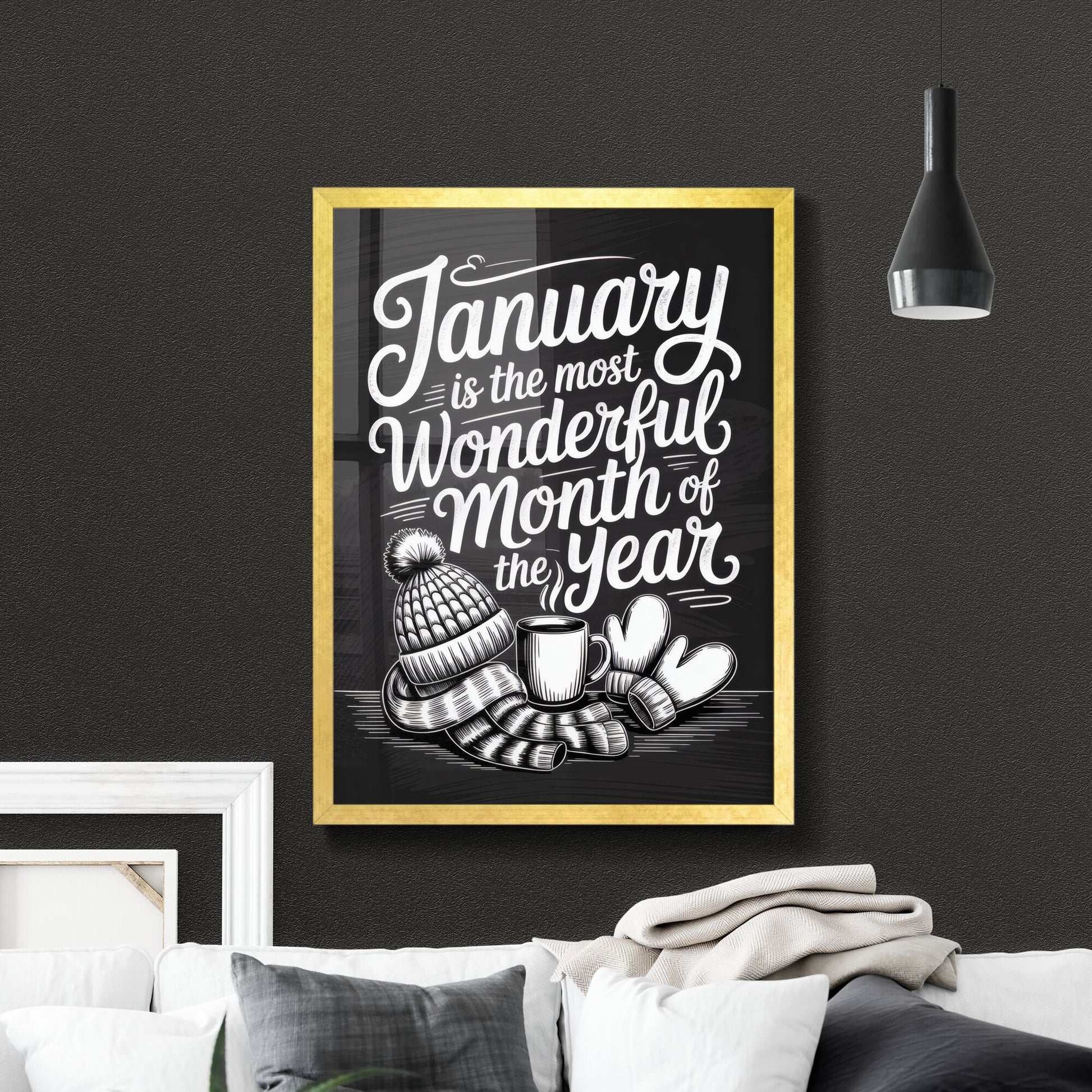Charming January Celebration: Embrace the Most Wonderful Month with Cozy Warmth and Cheerful Vibes.