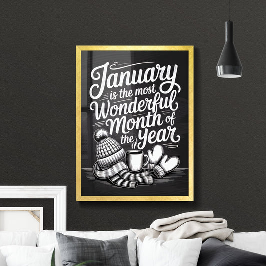 Charming January Celebration: Embrace the Most Wonderful Month with Cozy Warmth and Cheerful Vibes.