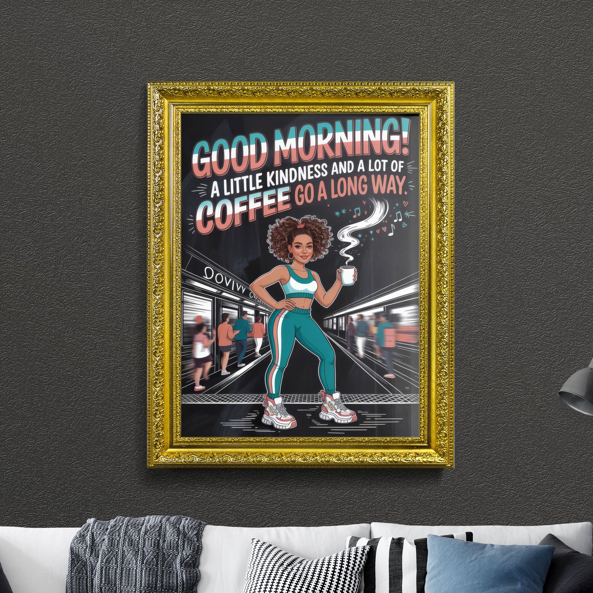 Cheerful Morning Momentum: Embracing Kindness and Coffee in Urban Life