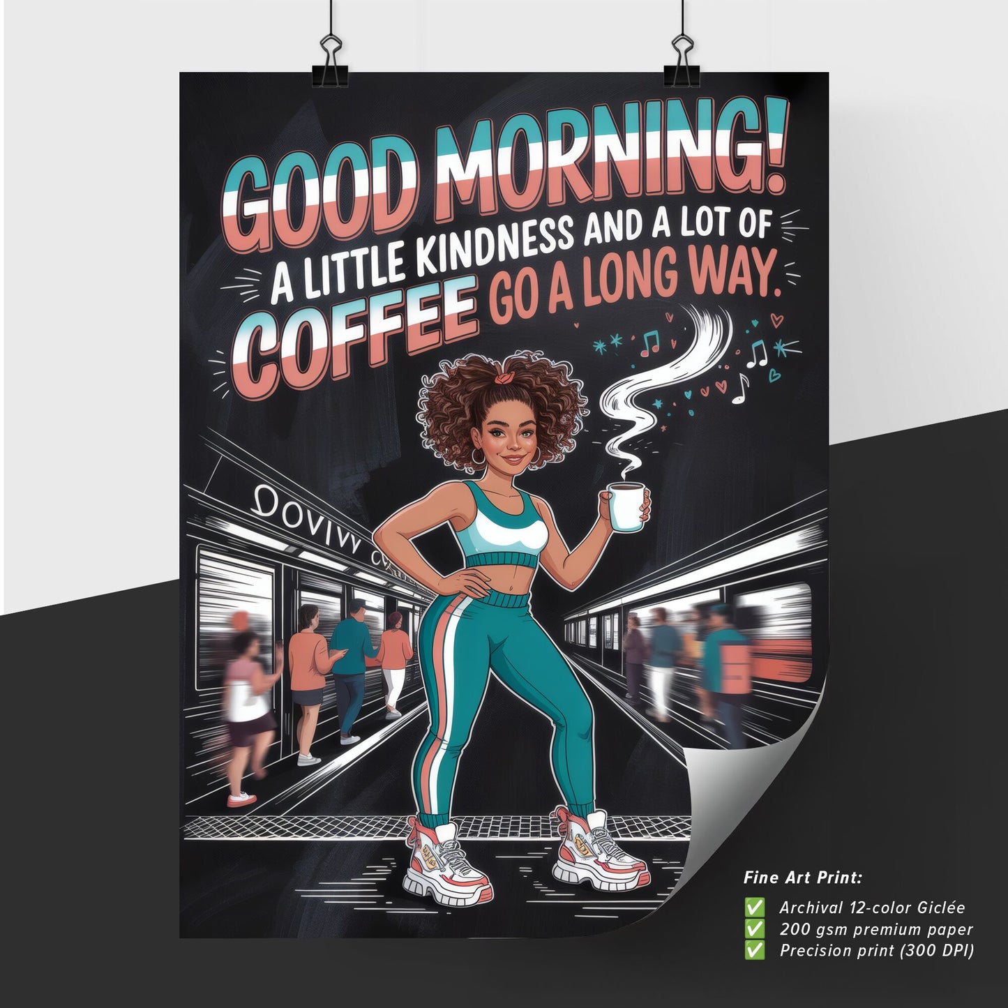 Cheerful Morning Momentum: Embracing Kindness and Coffee in Urban Life