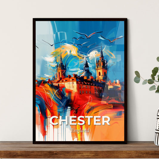 Vibrant Chester, England - A Painting Of A City