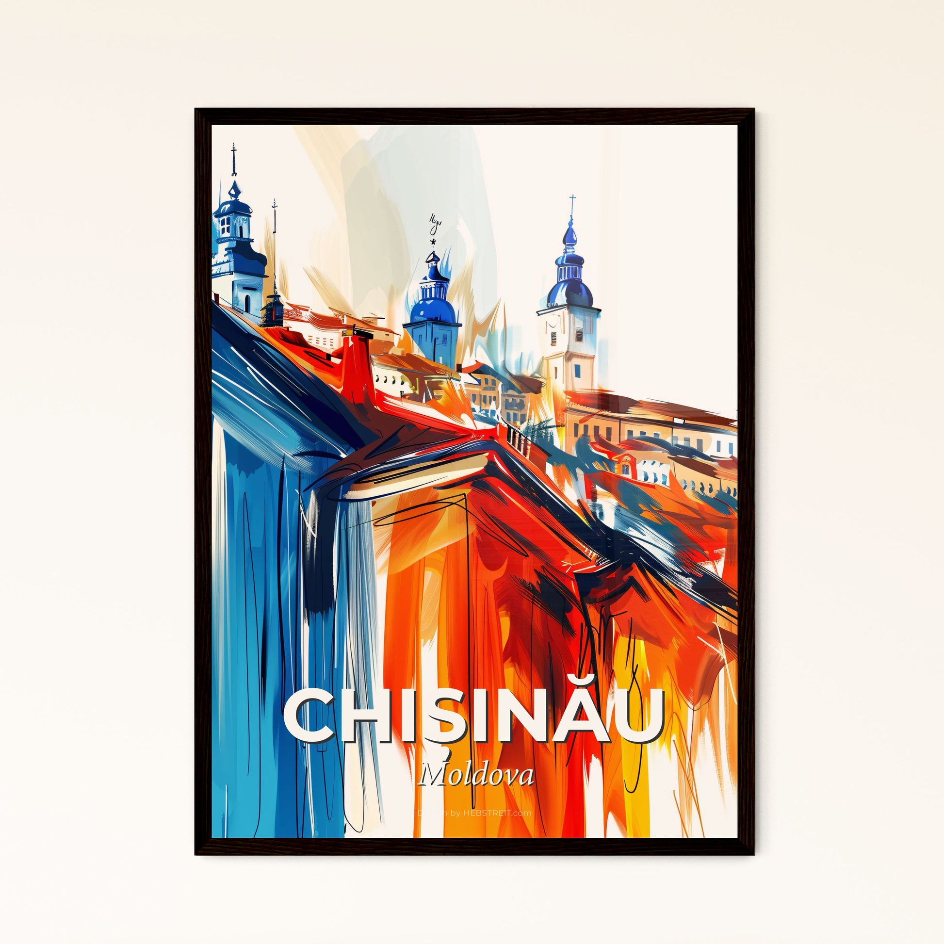 Vibrant Chișinău, Moldova - A Painting Of A City