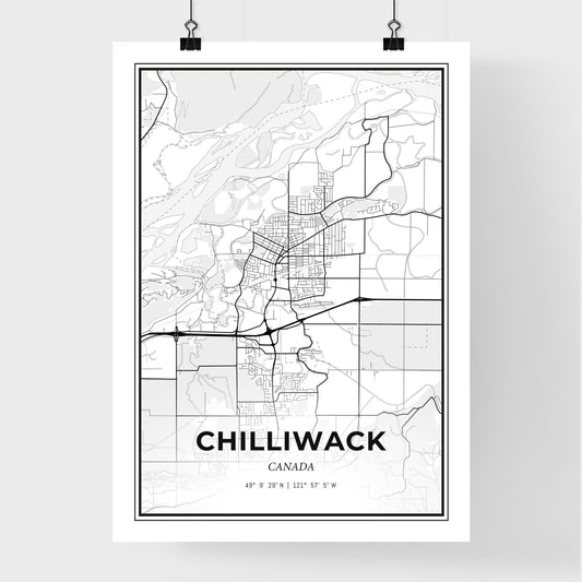 Chilliwack Canada - Premium City Map Poster