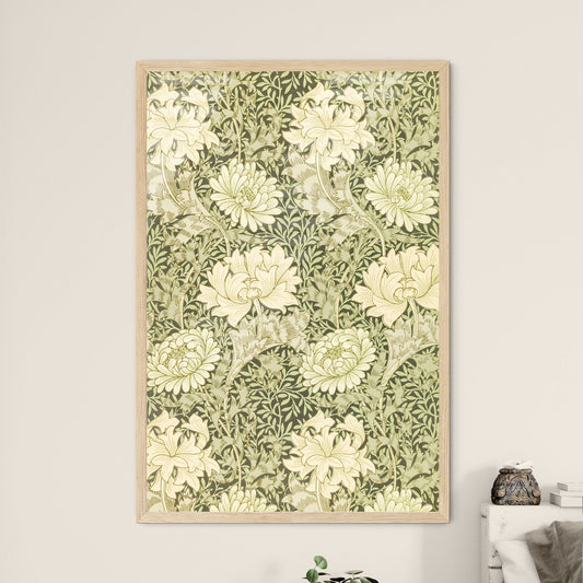Chrysanthemum Pattern by William Morris Framed Art Print