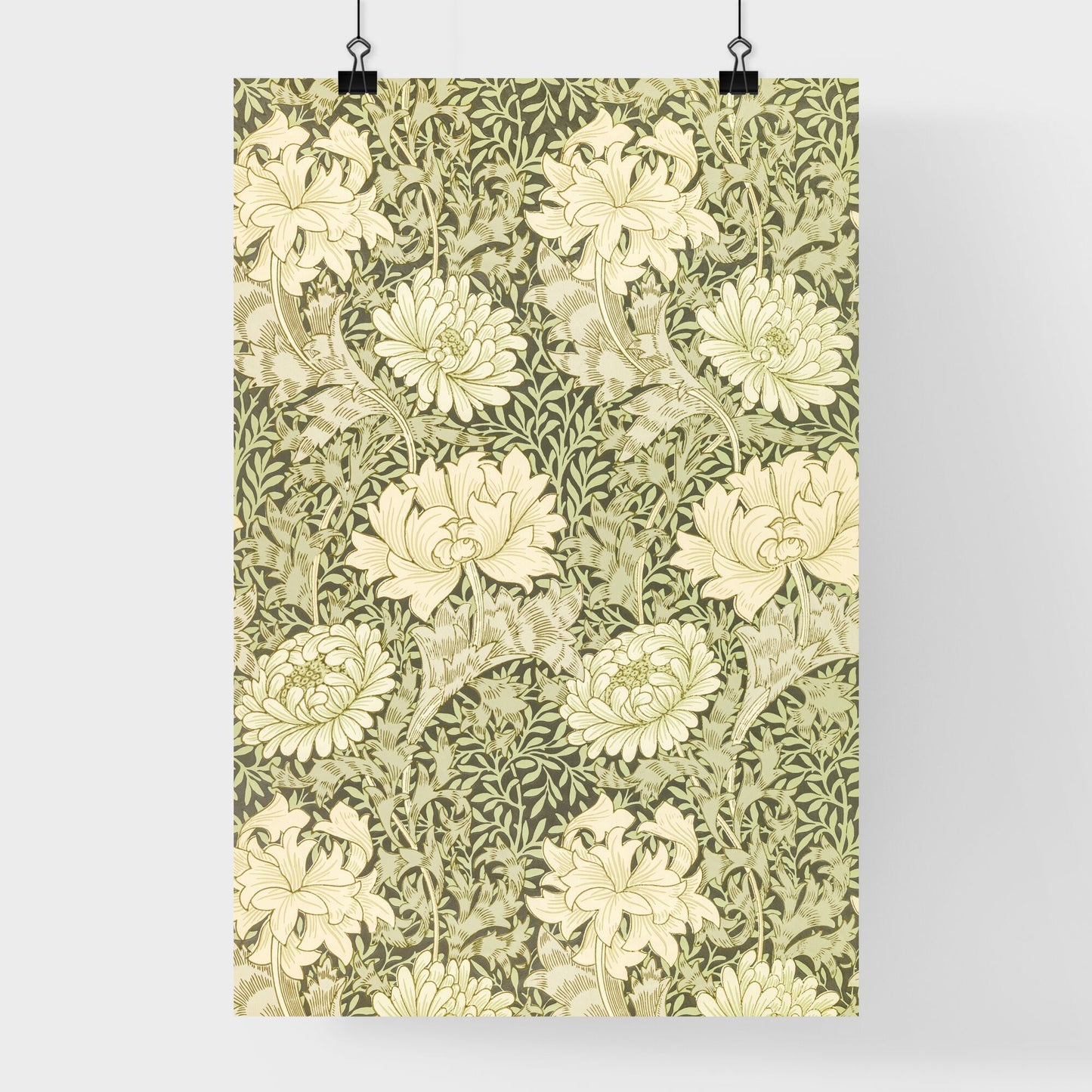 Chrysanthemum Pattern by William Morris Poster