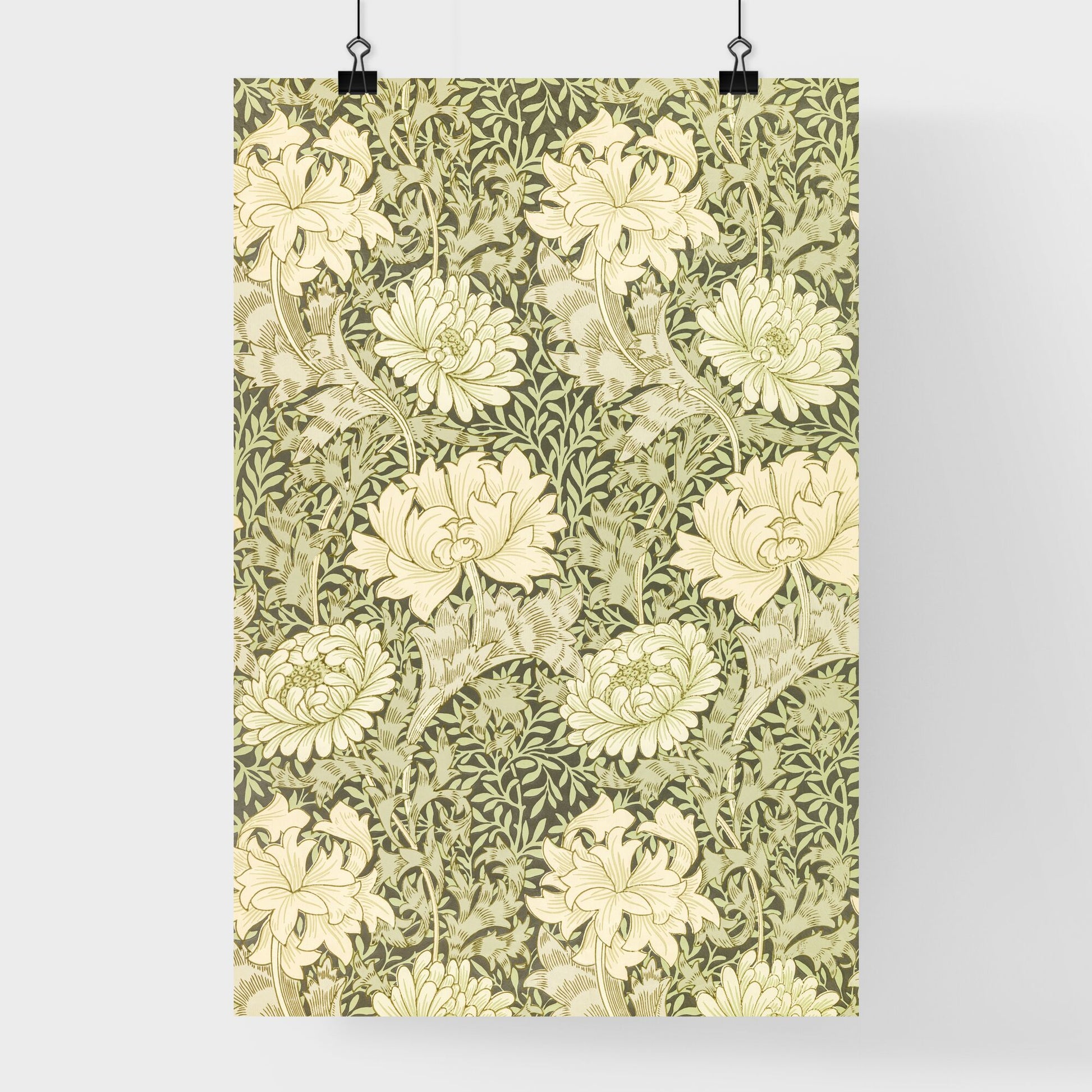 Chrysanthemum Pattern by William Morris Poster